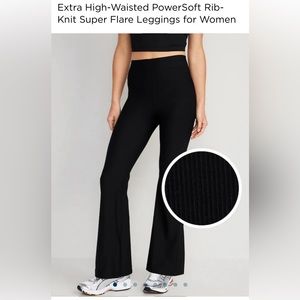 Old Navy Super Flare Ribbed Leggings